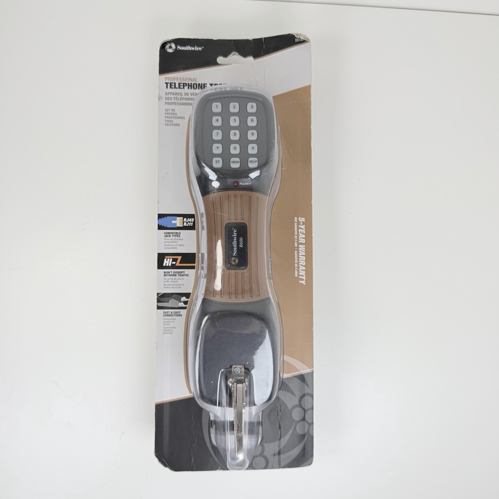 Southwire B600 Professional Telephone Test Set RJ45 RJ11 Tone Pulse
